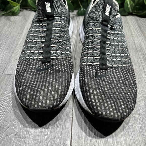 Nike React Phantom Run Flyknit 2 Shoes Men's 11 Black Running Athletic Sneakers - Picture 3 of 10